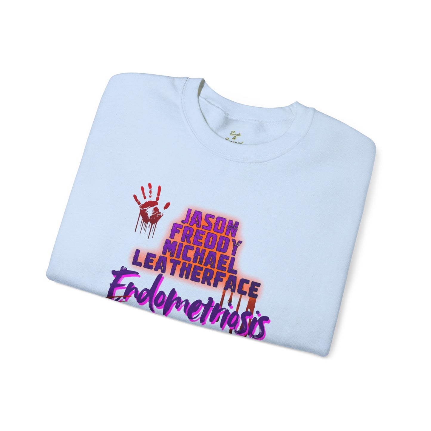 Endometriosis Horror Movie Sweatshirt | Halloween Crewneck | Endometriosis Awareness | Cozy Crew Sweater, Spooky Season