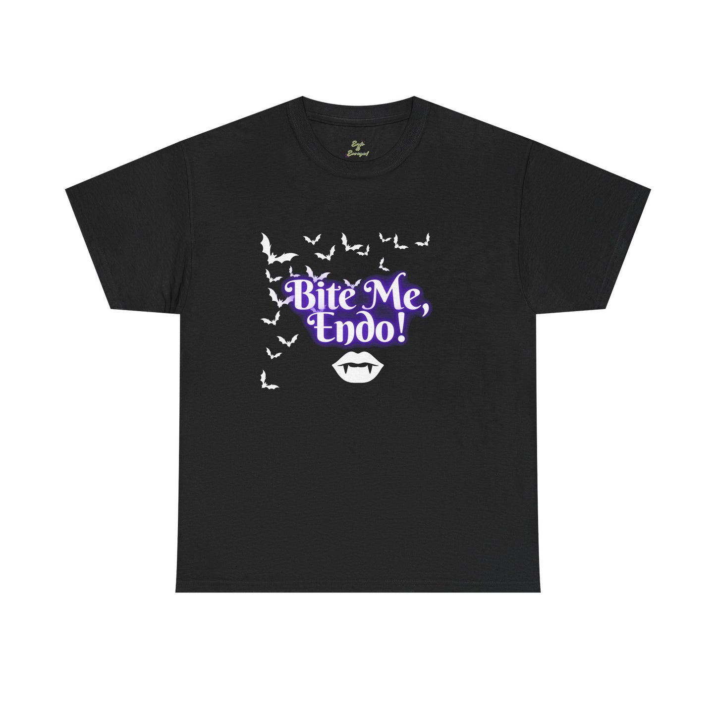 Funky Halloween Tee - "Bite Me, Undo!" Unisex Heavy Cotton T-Shirt, Spooky Apparel, Fall Fashion, Halloween Costume