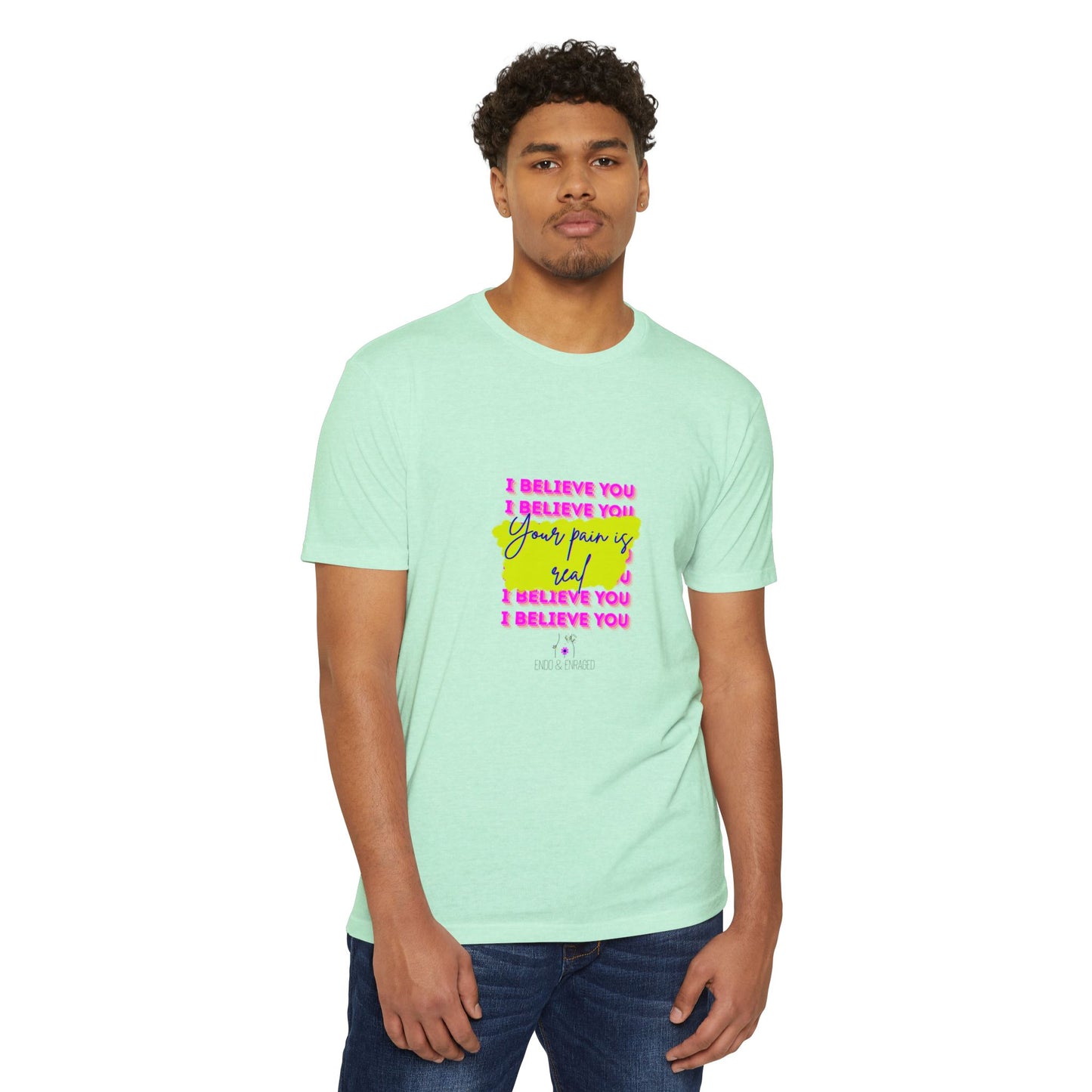 Chronic illness support - Unisex Jersey T-shirt - endometriosis awareness