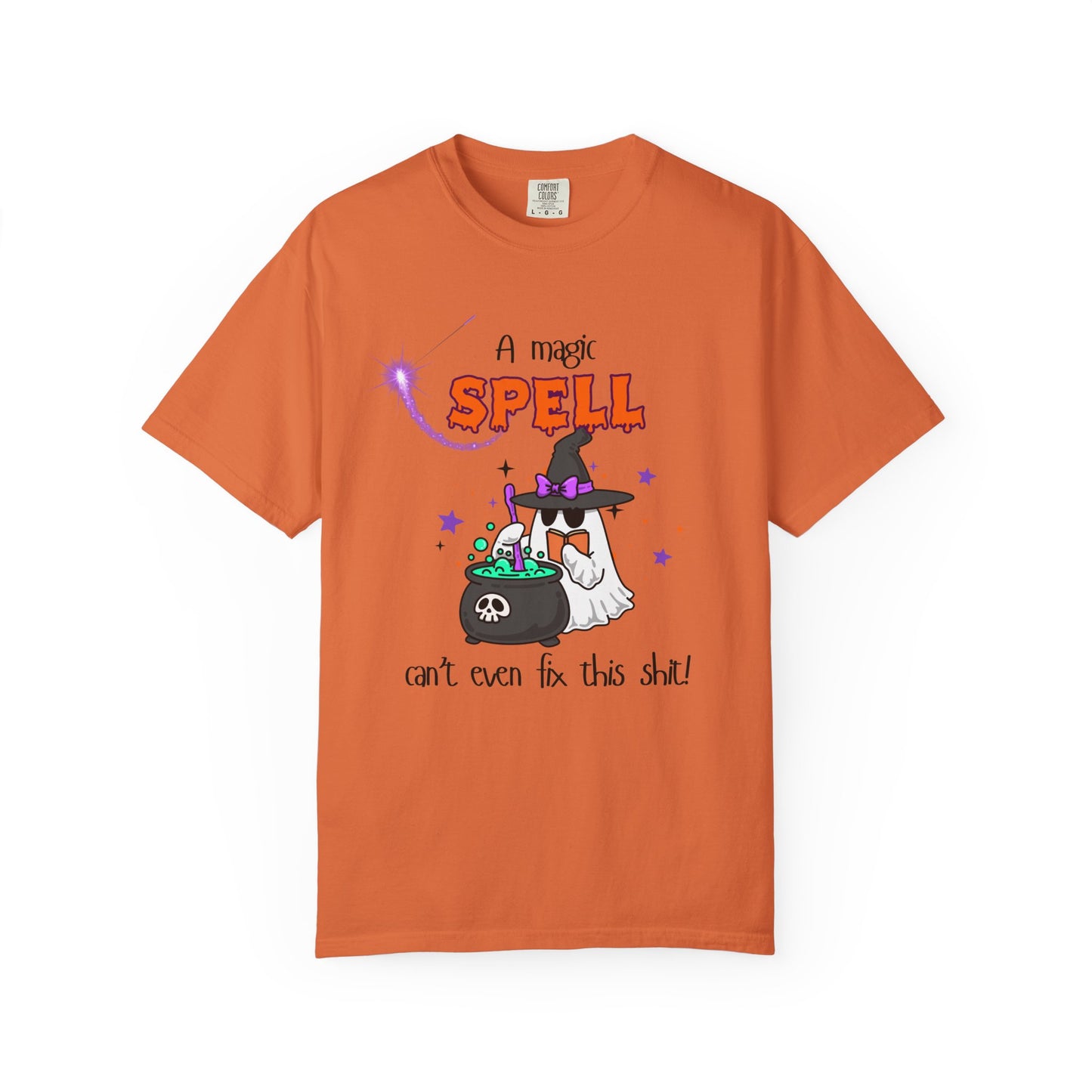 Magic Spell T-Shirt, Funny Halloween Tee, Unisex Witch Shirt, Gift for Her, Spooky Vibes, Casual Wear