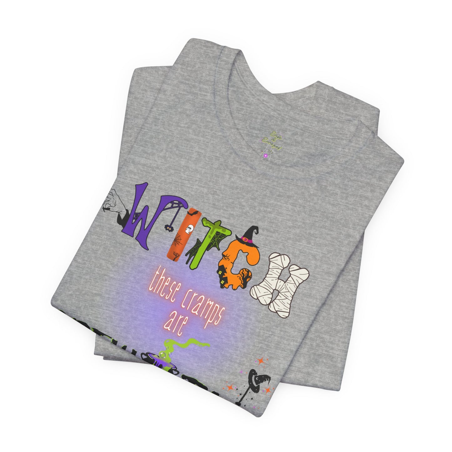 Endo Humor T-Shirt – Witch These Cramps Are Brew-tal! Funny Period Awareness Tee for Women”