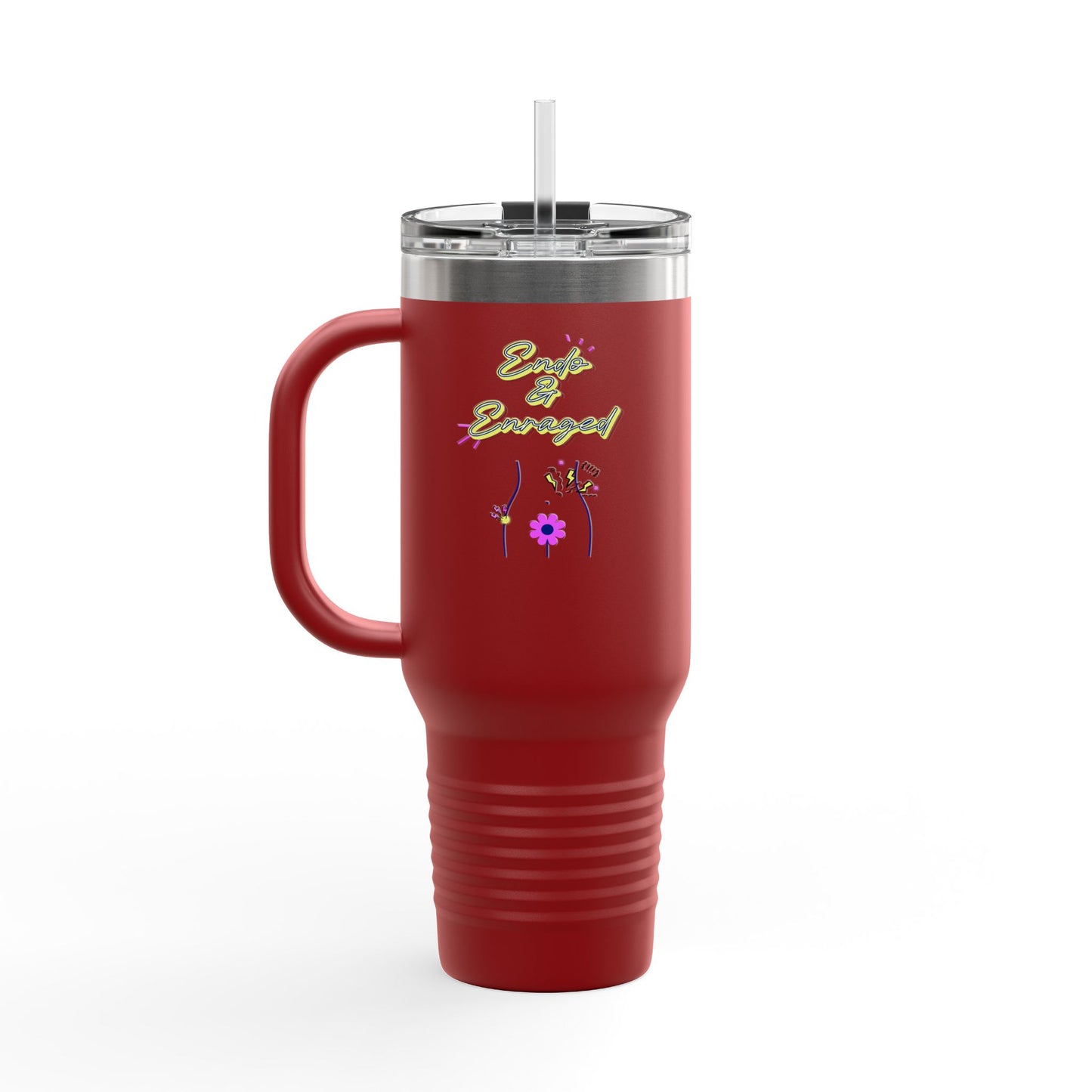 Witch These Cramps Are Brew-tal Tumbler – Funny Halloween Witch Travel Mug | Endo Awareness Gift for Women