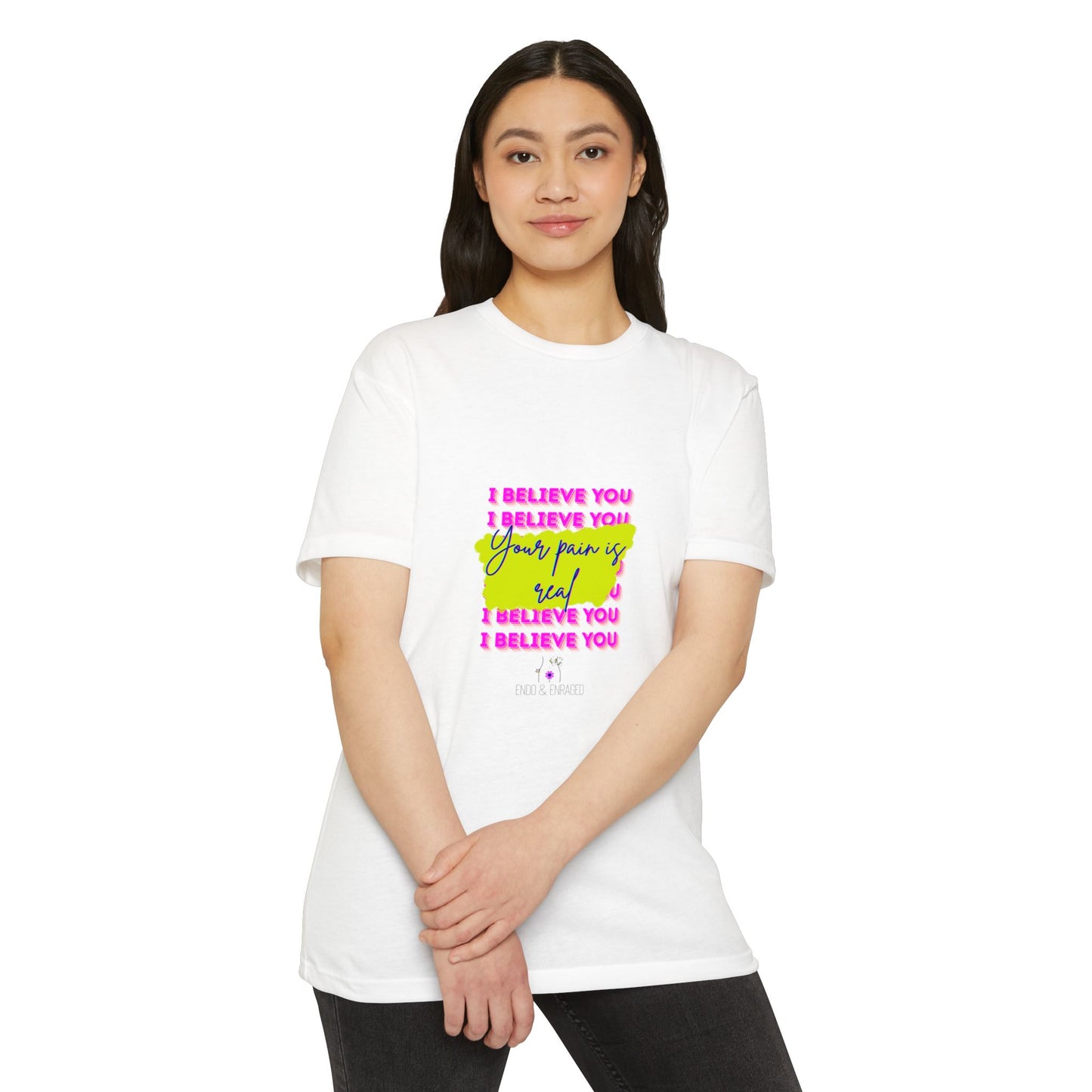 Chronic illness support - Unisex Jersey T-shirt - endometriosis awareness