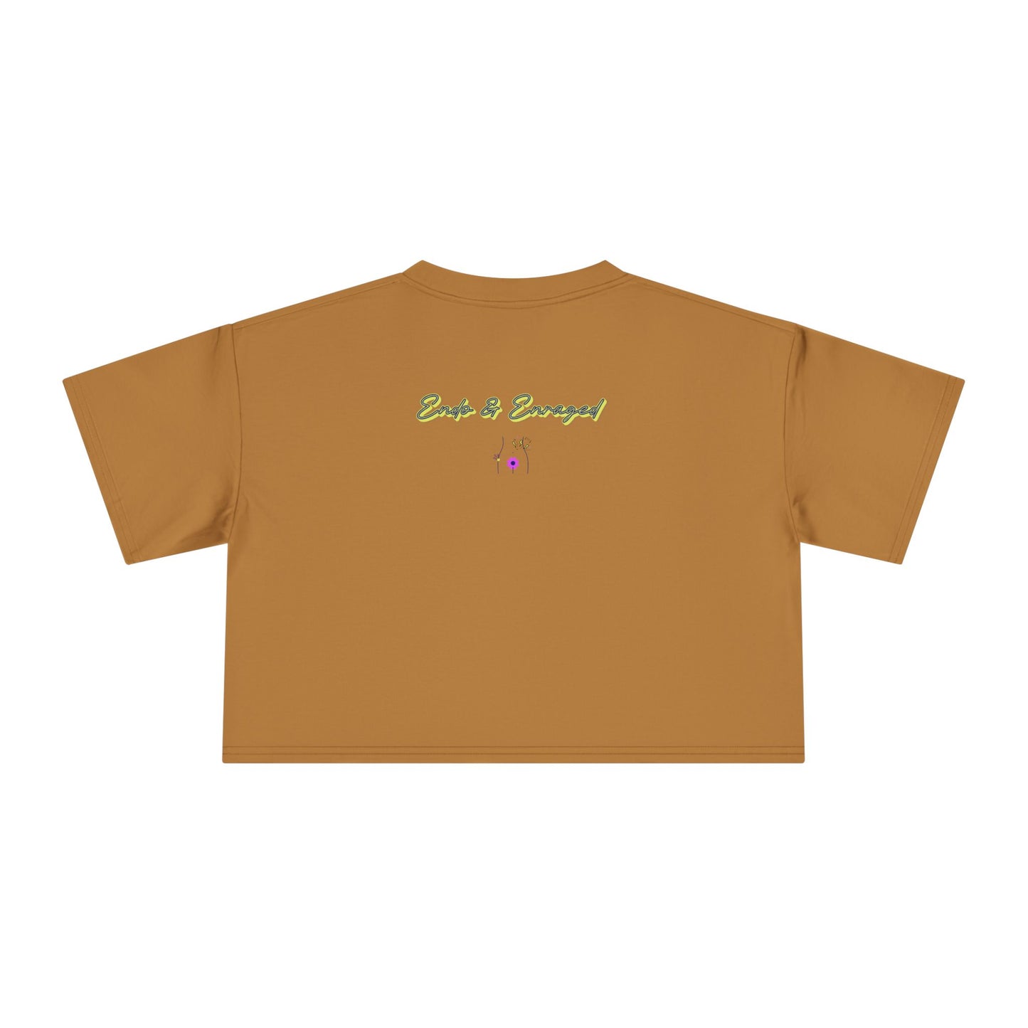 Endo Humor Cropped T-Shirt β Witch These Cramps Are Brew-tal! Funny Period Awareness Tee for Women