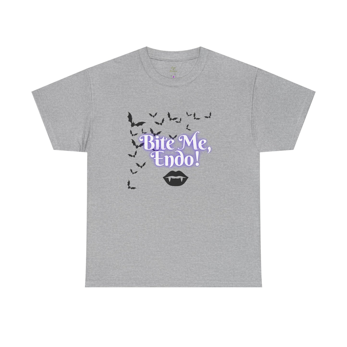 Funky Halloween Tee - "Bite Me, Undo!" Unisex Heavy Cotton T-Shirt, Spooky Apparel, Fall Fashion, Halloween Costume