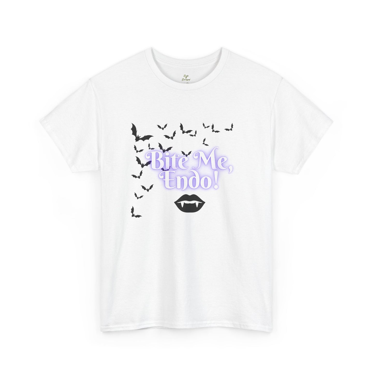 Funky Halloween Tee - "Bite Me, Undo!" Unisex Heavy Cotton T-Shirt, Spooky Apparel, Fall Fashion, Halloween Costume