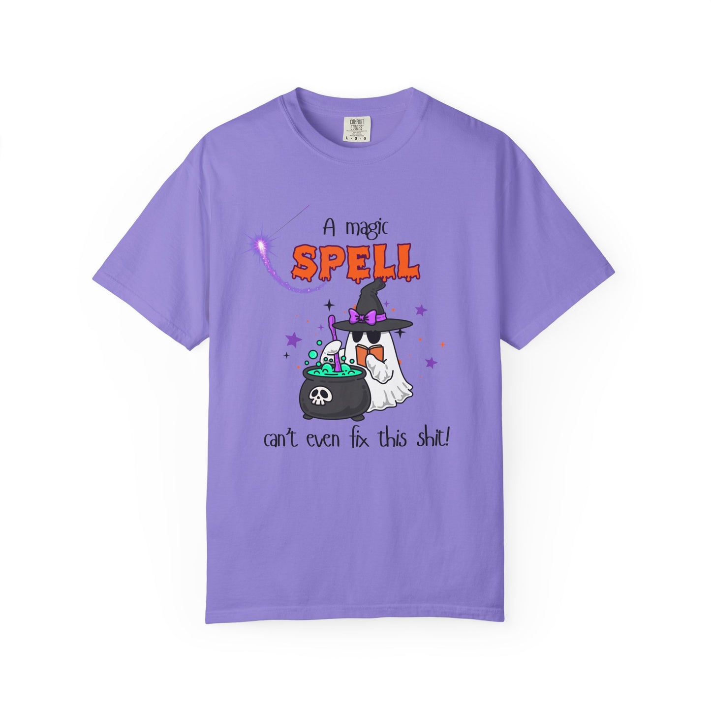 Magic Spell T-Shirt, Funny Halloween Tee, Unisex Witch Shirt, Gift for Her, Spooky Vibes, Casual Wear