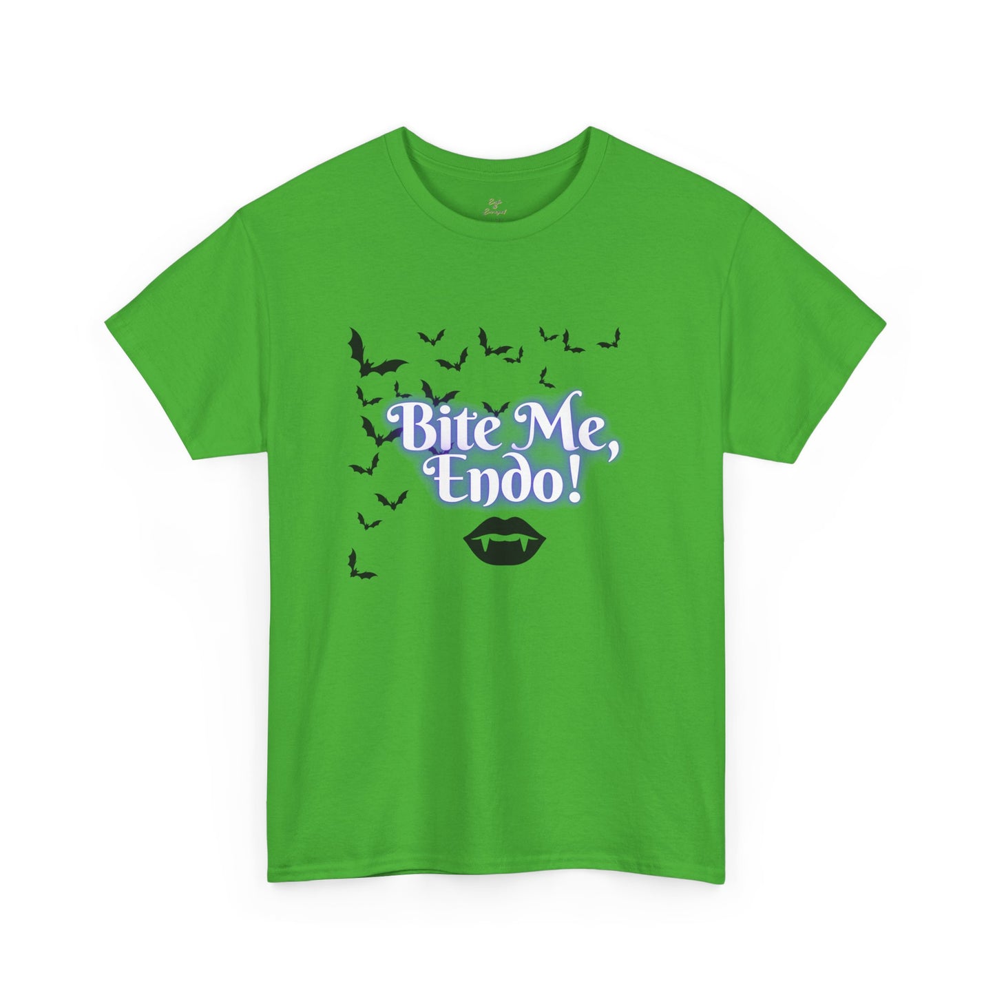 Funky Halloween Tee - "Bite Me, Undo!" Unisex Heavy Cotton T-Shirt, Spooky Apparel, Fall Fashion, Halloween Costume