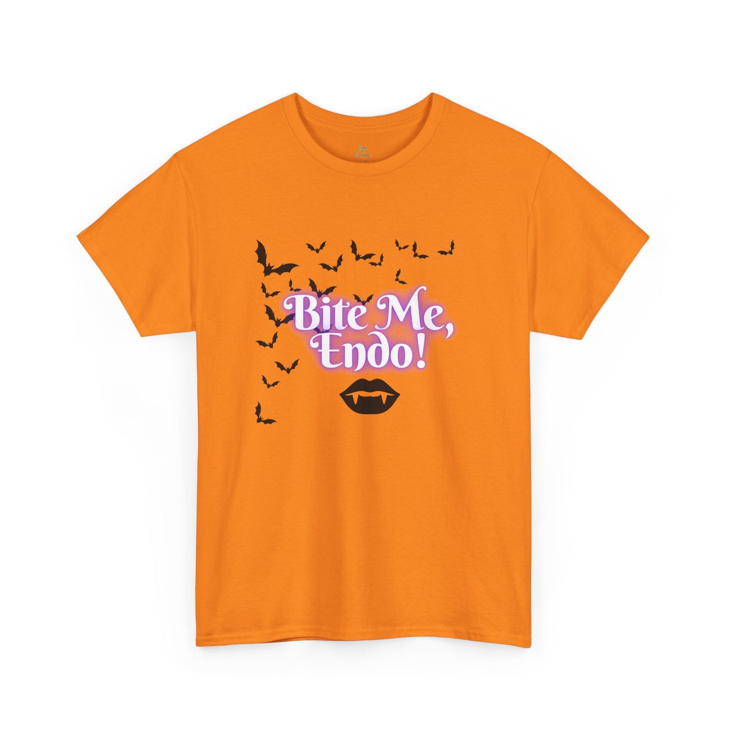 Funky Halloween Tee - "Bite Me, Undo!" Unisex Heavy Cotton T-Shirt, Spooky Apparel, Fall Fashion, Halloween Costume
