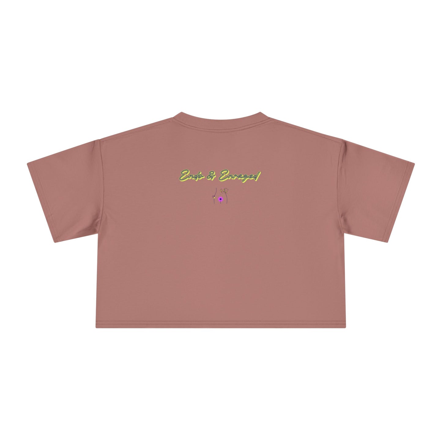 Endo Humor Cropped T-Shirt β Witch These Cramps Are Brew-tal! Funny Period Awareness Tee for Women