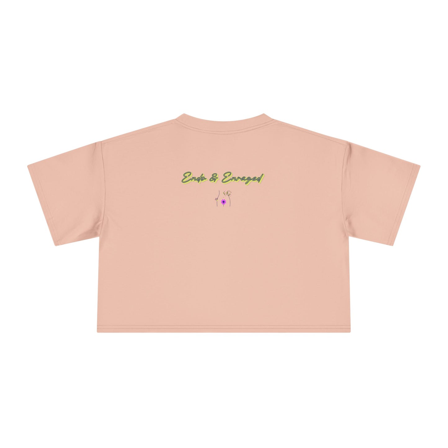 Endo Humor Cropped T-Shirt β Witch These Cramps Are Brew-tal! Funny Period Awareness Tee for Women