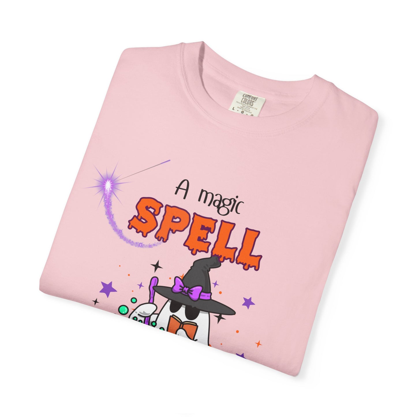 Magic Spell T-Shirt, Funny Halloween Tee, Unisex Witch Shirt, Gift for Her, Spooky Vibes, Casual Wear