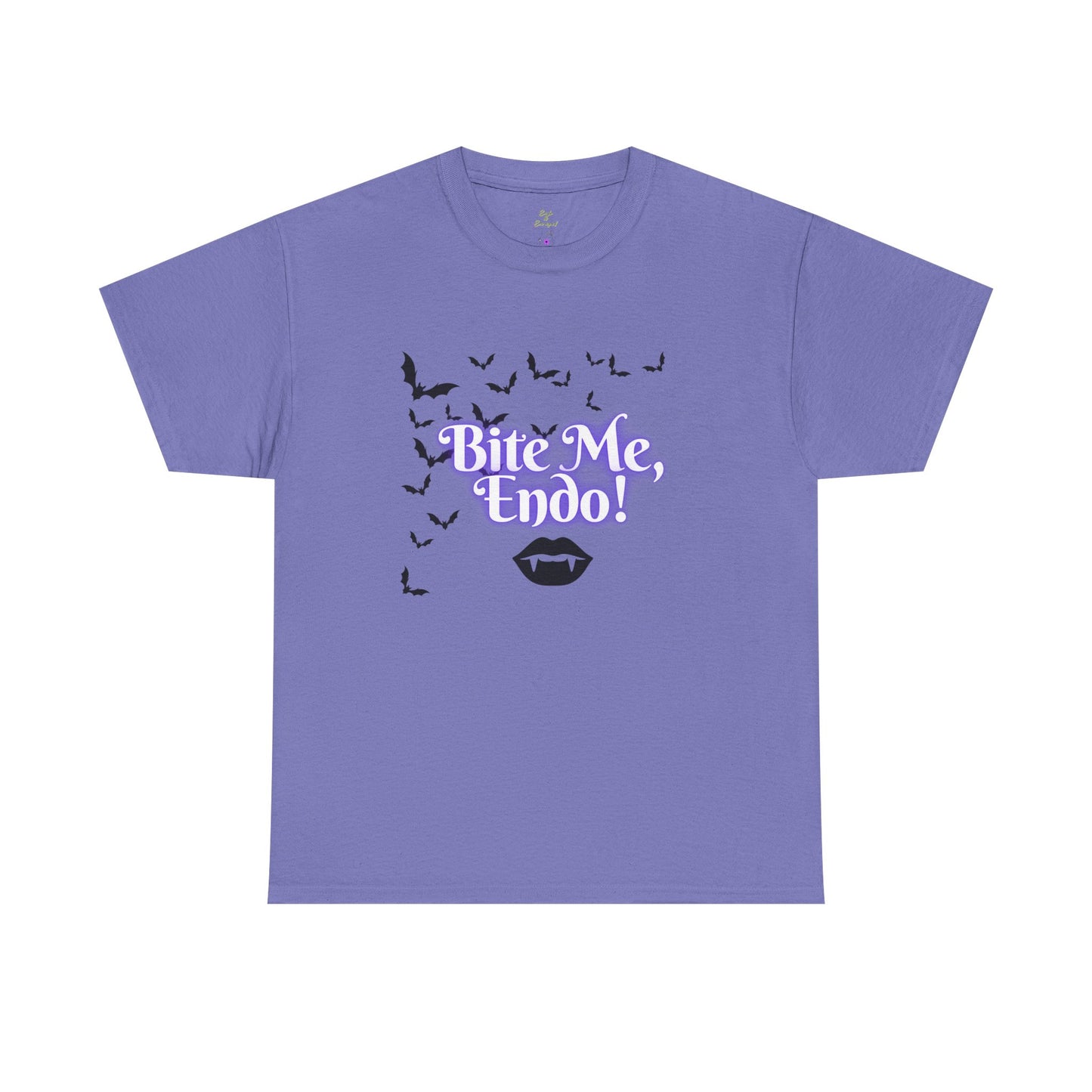 Funky Halloween Tee - "Bite Me, Undo!" Unisex Heavy Cotton T-Shirt, Spooky Apparel, Fall Fashion, Halloween Costume