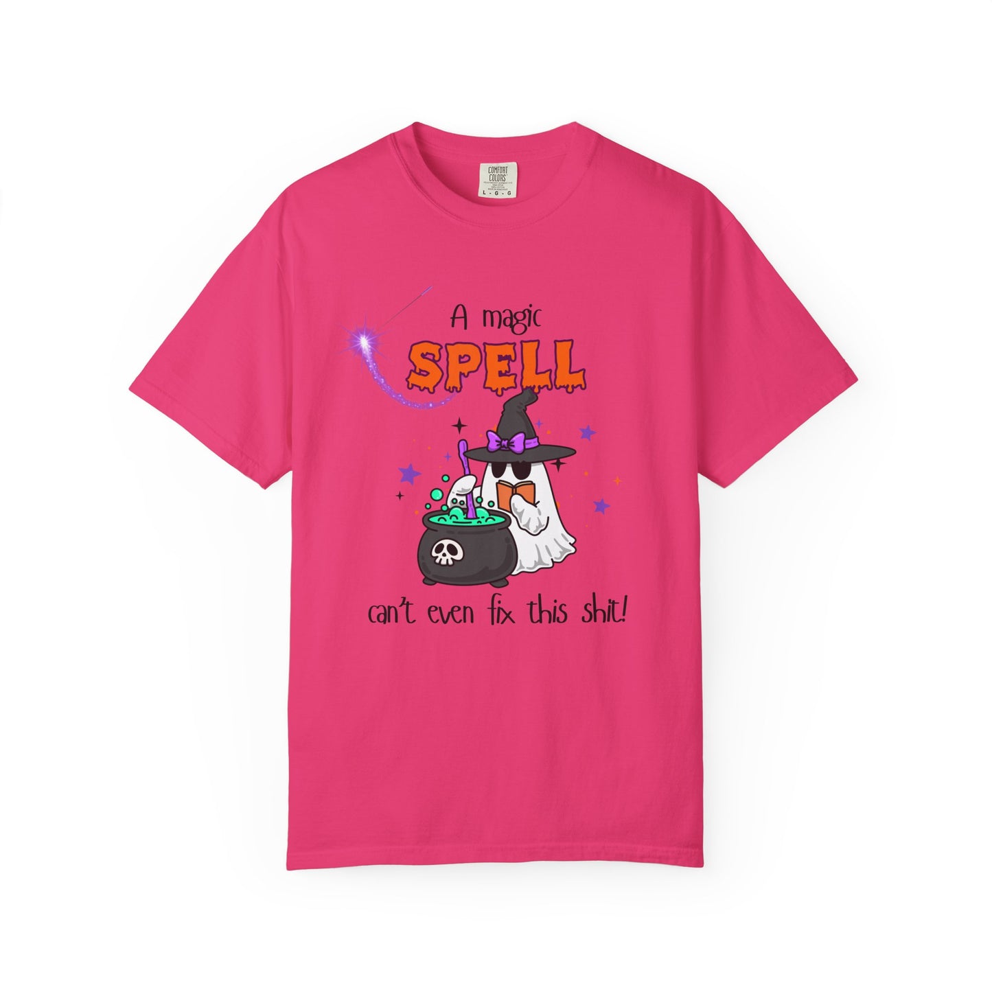 Magic Spell T-Shirt, Funny Halloween Tee, Unisex Witch Shirt, Gift for Her, Spooky Vibes, Casual Wear
