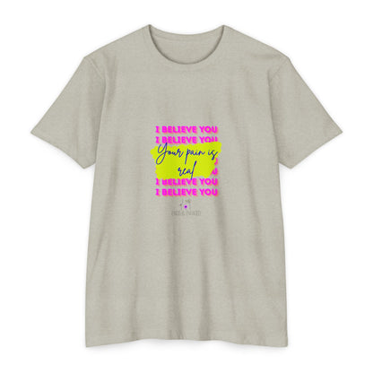 Chronic illness support - Unisex Jersey T-shirt - endometriosis awareness
