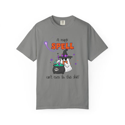 Magic Spell T-Shirt, Funny Halloween Tee, Unisex Witch Shirt, Gift for Her, Spooky Vibes, Casual Wear