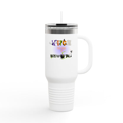 Witch These Cramps Are Brew-tal Tumbler – Funny Halloween Witch Travel Mug | Endo Awareness Gift for Women