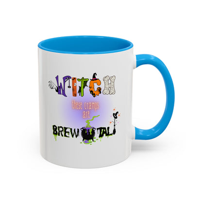 Witch These Cramps Are Brew-tal Mug – Funny Halloween Witch Coffee Cup for Women | Endo Awareness Gift