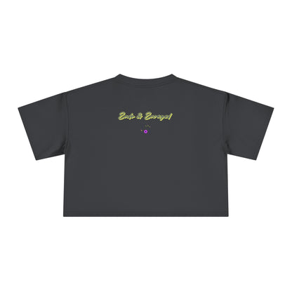 Endo Humor Cropped T-Shirt – Witch These Cramps Are Brew-tal! Funny Period Awareness Tee for Women