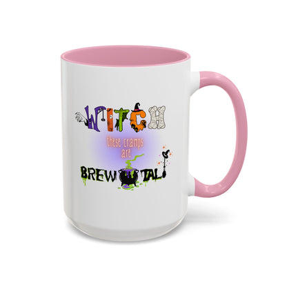 Witch These Cramps Are Brew-tal Mug – Funny Halloween Witch Coffee Cup for Women | Endo Awareness Gift