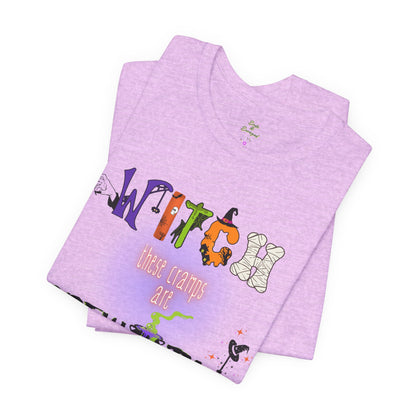 Endo Humor T-Shirt – Witch These Cramps Are Brew-tal! Funny Period Awareness Tee for Women”