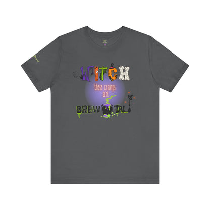 Endo Humor T-Shirt – Witch These Cramps Are Brew-tal! Funny Period Awareness Tee for Women”