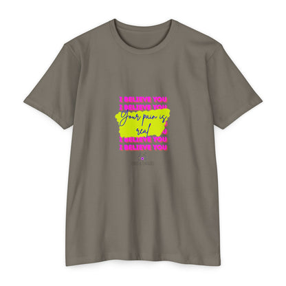 Chronic illness support - Unisex Jersey T-shirt - endometriosis awareness