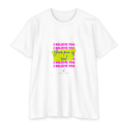 Chronic illness support - Unisex Jersey T-shirt - endometriosis awareness