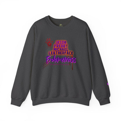 Endometriosis Horror Movie Sweatshirt | Halloween Crewneck | Endometriosis Awareness | Cozy Crew Sweater, Spooky Season