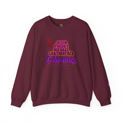 Endometriosis Horror Movie Sweatshirt | Halloween Crewneck | Endometriosis Awareness | Cozy Crew Sweater, Spooky Season
