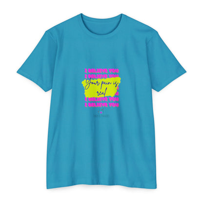 Chronic illness support - Unisex Jersey T-shirt - endometriosis awareness