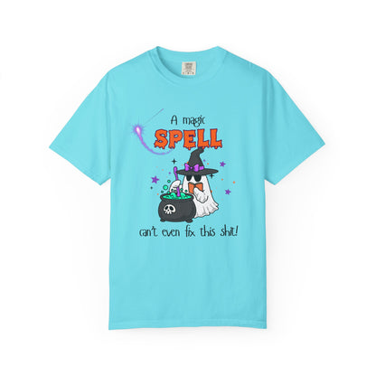 Magic Spell T-Shirt, Funny Halloween Tee, Unisex Witch Shirt, Gift for Her, Spooky Vibes, Casual Wear