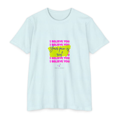 Chronic illness support - Unisex Jersey T-shirt - endometriosis awareness