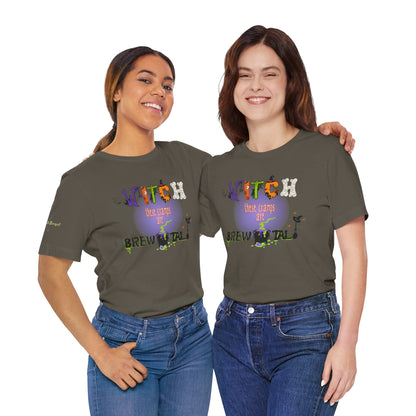 Endo Humor T-Shirt – Witch These Cramps Are Brew-tal! Funny Period Awareness Tee for Women”