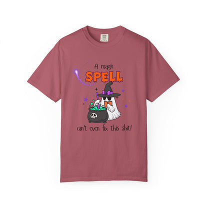 Magic Spell T-Shirt, Funny Halloween Tee, Unisex Witch Shirt, Gift for Her, Spooky Vibes, Casual Wear