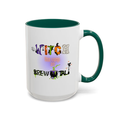 Witch These Cramps Are Brew-tal Mug – Funny Halloween Witch Coffee Cup for Women | Endo Awareness Gift