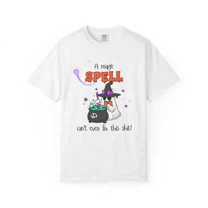 Magic Spell T-Shirt, Funny Halloween Tee, Unisex Witch Shirt, Gift for Her, Spooky Vibes, Casual Wear