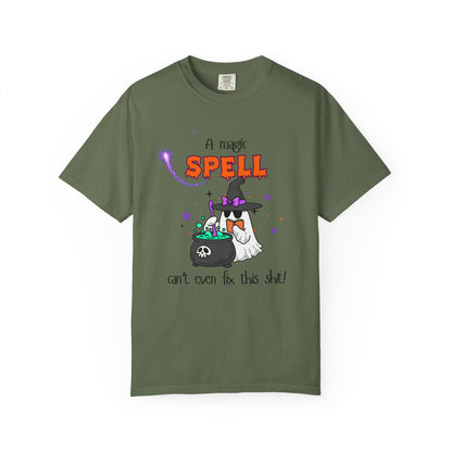 Magic Spell T-Shirt, Funny Halloween Tee, Unisex Witch Shirt, Gift for Her, Spooky Vibes, Casual Wear