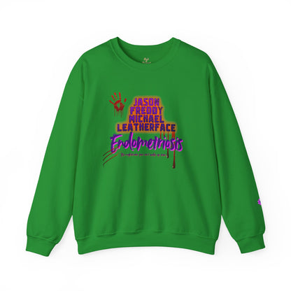 Endometriosis Horror Movie Sweatshirt | Halloween Crewneck | Endometriosis Awareness | Cozy Crew Sweater, Spooky Season