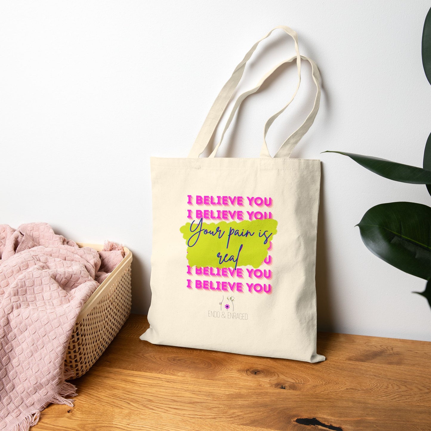 Cotton Canvas Tote Bag