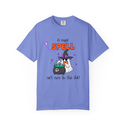 Magic Spell T-Shirt, Funny Halloween Tee, Unisex Witch Shirt, Gift for Her, Spooky Vibes, Casual Wear