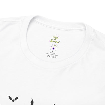 Funky Halloween Tee - "Bite Me, Undo!" Unisex Heavy Cotton T-Shirt, Spooky Apparel, Fall Fashion, Halloween Costume