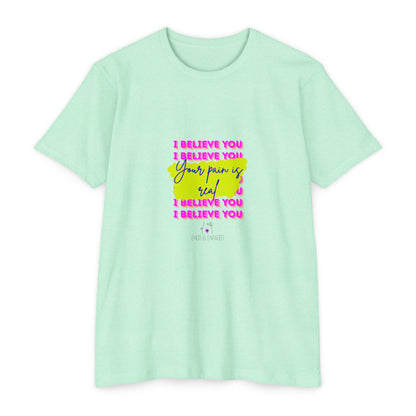 Chronic illness support - Unisex Jersey T-shirt - endometriosis awareness