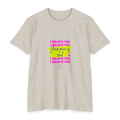 Chronic illness support - Unisex Jersey T-shirt - endometriosis awareness
