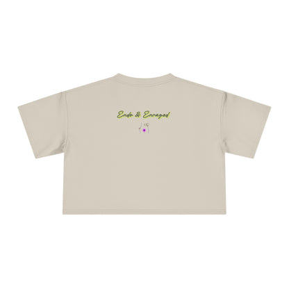 Endo Humor Cropped T-Shirt – Witch These Cramps Are Brew-tal! Funny Period Awareness Tee for Women