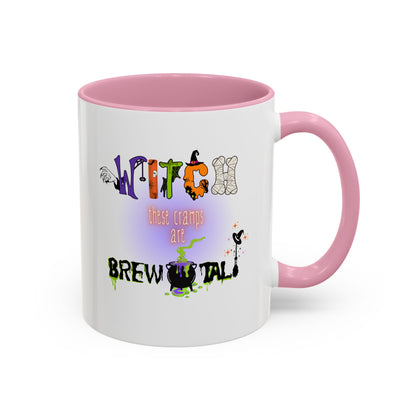 Witch These Cramps Are Brew-tal Mug – Funny Halloween Witch Coffee Cup for Women | Endo Awareness Gift