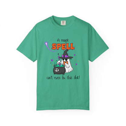 Magic Spell T-Shirt, Funny Halloween Tee, Unisex Witch Shirt, Gift for Her, Spooky Vibes, Casual Wear