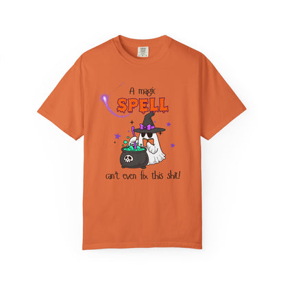 Magic Spell T-Shirt, Funny Halloween Tee, Unisex Witch Shirt, Gift for Her, Spooky Vibes, Casual Wear