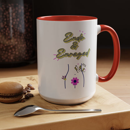 Cute Endometriosis humor coffee mug - laughing through the pain