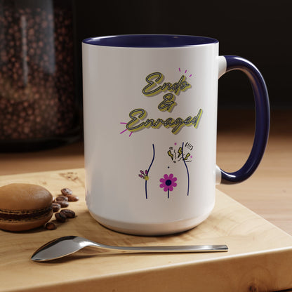 Cute Endometriosis humor coffee mug - laughing through the pain